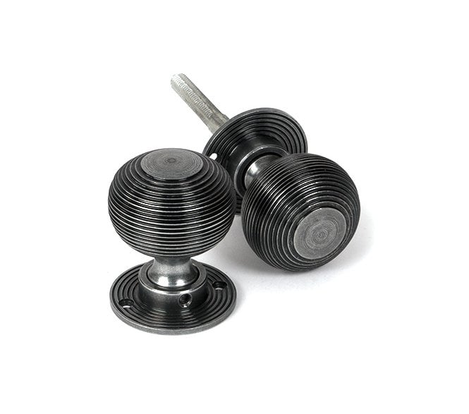 From The Anvil Pewter Heavy Beehive Mortice/Rim Knob Set