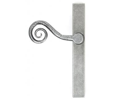 From The Anvil Pewter Monkeytail Slimline Lever Espag. Latch Set - LH