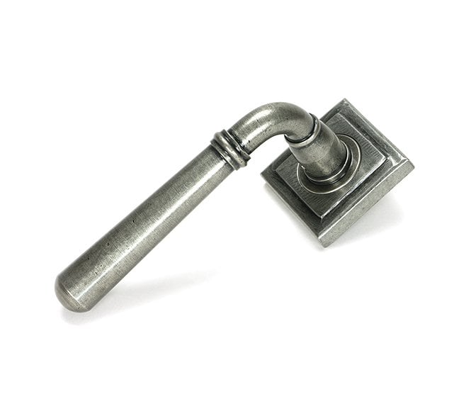 From The Anvil Pewter Newbury Lever on Rose Set (Square)