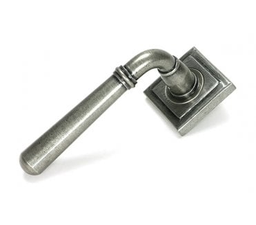 From The Anvil Pewter Newbury Lever on Rose Set (Square) - Unsprung