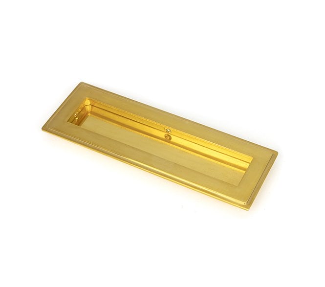 From The Anvil Polished Brass 175mm Art Deco Rectangular Pull