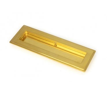 From The Anvil Polished Brass 175mm Art Deco Rectangular Pull