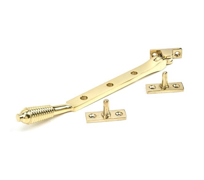 From The Anvil Polished Brass 8 Reeded Stay