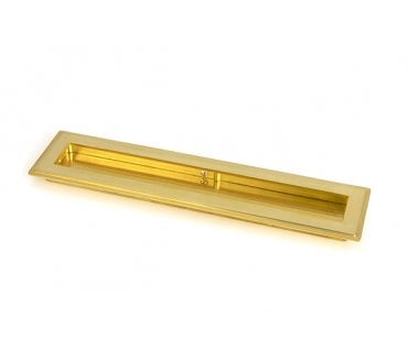 From The Anvil Polished Brass 250mm Art Deco Rectangular Pull