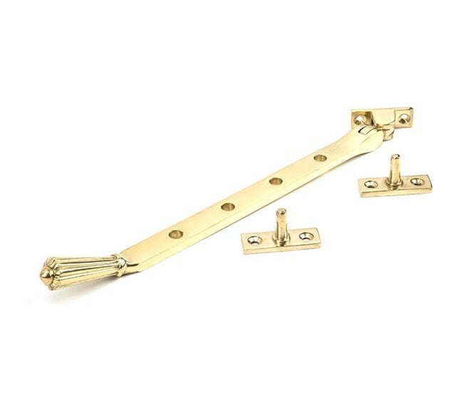 From The Anvil Polished Brass 10 Hinton Stay