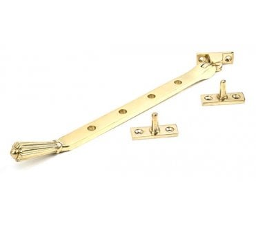 From The Anvil Polished Brass 10 Hinton Stay