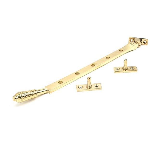 From The Anvil Polished Brass 12 Reeded Stay