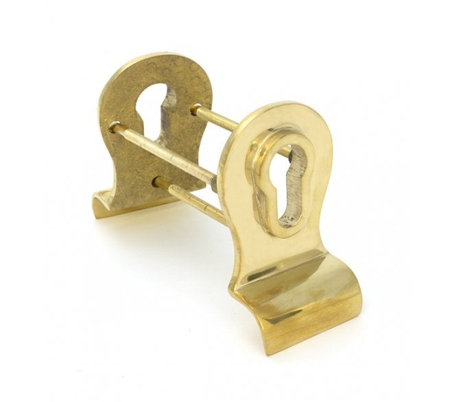 From The Anvil Polished Brass 50mm Euro Door Pull (Back to Back fixings)