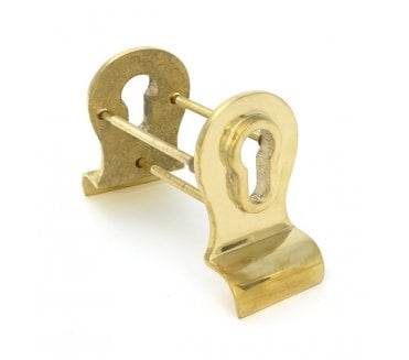 From The Anvil Polished Brass 50mm Euro Door Pull (Back to Back fixings)