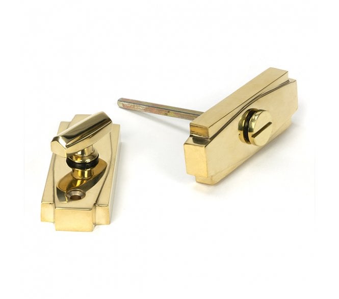 From The Anvil Polished Brass Art Deco Thumbturn