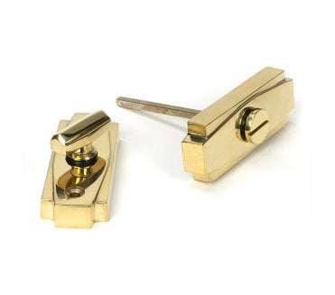 From The Anvil Polished Brass Art Deco Thumbturn
