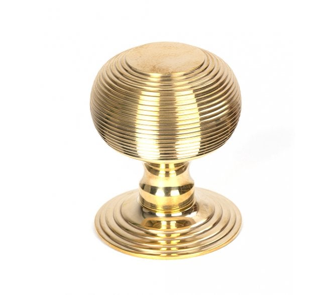 From The Anvil Polished Brass Beehive Centre Door Knob