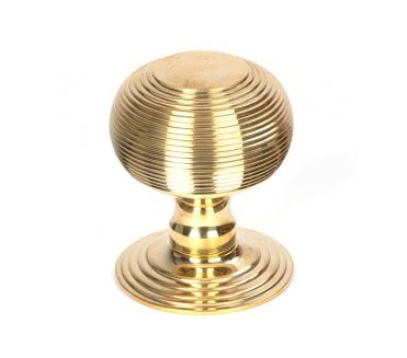 From The Anvil Polished Brass Beehive Centre Door Knob