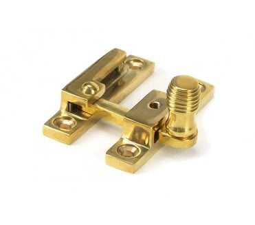 From The Anvil Polished Brass Beehive Quadrant Fastener - Narrow