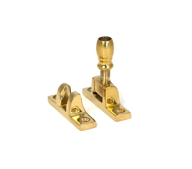 From The Anvil Polished Brass Mushroom Brighton Fastener - Narrow (Square)