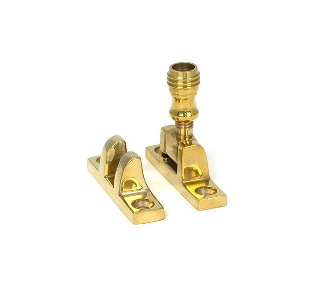 From The Anvil Polished Brass Prestbury Brighton Fastener - Narrow (Square)