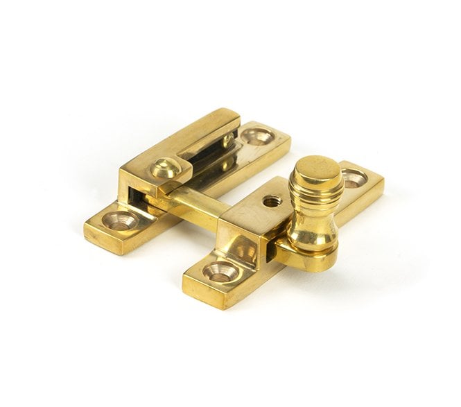 From The Anvil Polished Brass Prestbury Quadrant Fastener - Narrow