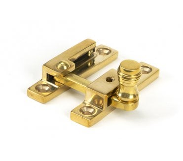 From The Anvil Polished Brass Prestbury Quadrant Fastener - Narrow