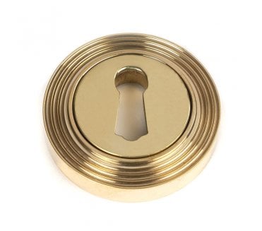 From The Anvil Polished Brass Round Escutcheon (Beehive)