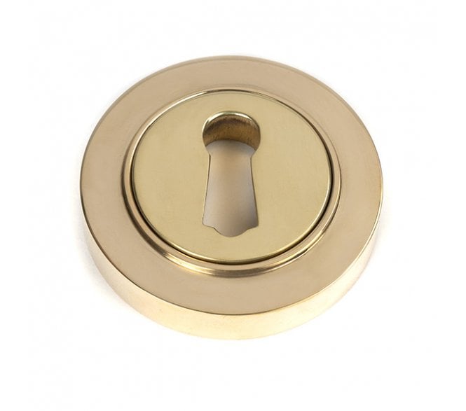 From The Anvil Polished Brass Round Escutcheon (Plain)