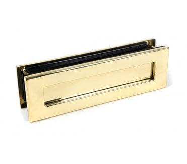 From The Anvil Polished Brass Traditional Letterbox