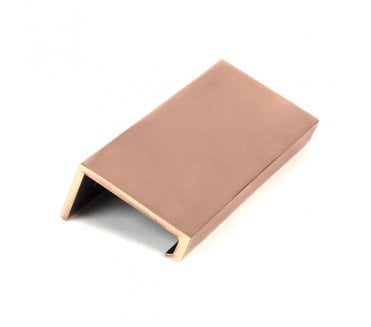 From The Anvil Polished Bronze 100mm Plain Edge Pull