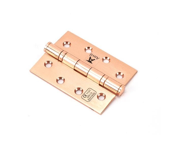 From The Anvil Polished Bronze 102mm Ball Bearing Butt Hinge (Pair)