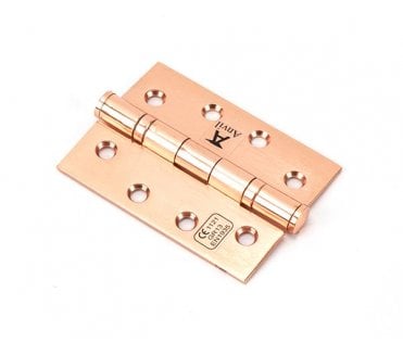 From The Anvil Polished Bronze 102mm Ball Bearing Butt Hinge (Pair)