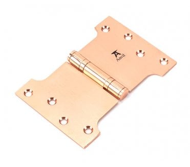 From The Anvil Polished Bronze  102x102x150mm Parliament Hinge (Pair)