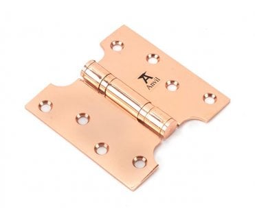 From The Anvil Polished Bronze  102x65x102mm Parliament Hinge (Pair)