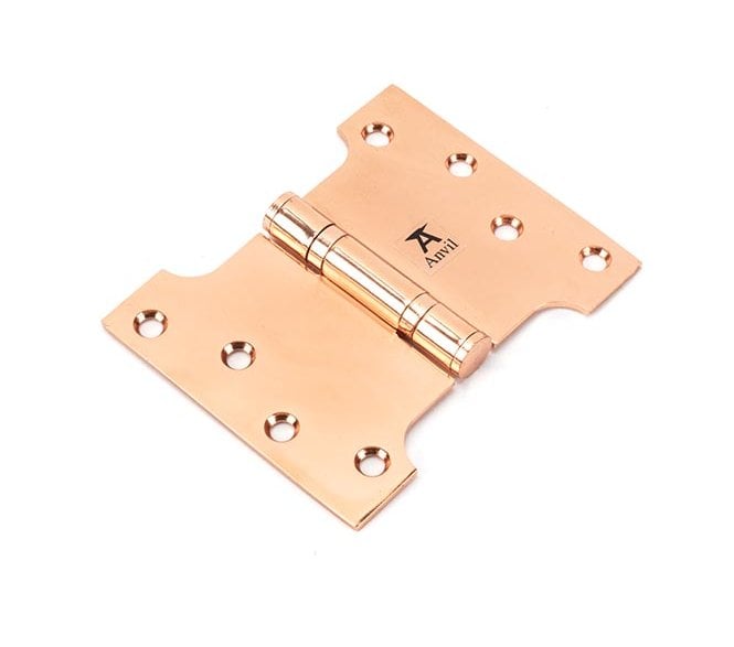 From The Anvil Polished Bronze  102x75x125mm Parliament Hinge (Pair)