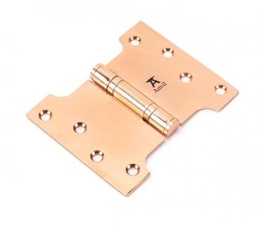 From The Anvil Polished Bronze  102x75x125mm Parliament Hinge (Pair)