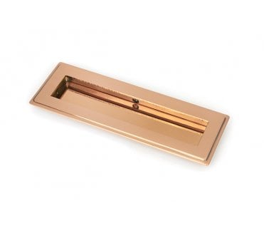 From The Anvil Polished Bronze 175mm Art Deco Rectangular Pull