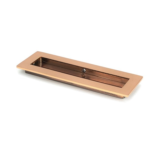 From The Anvil Polished Bronze 175mm Plain Rectangular Pull