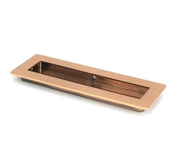 From The Anvil Polished Bronze 175mm Plain Rectangular Pull