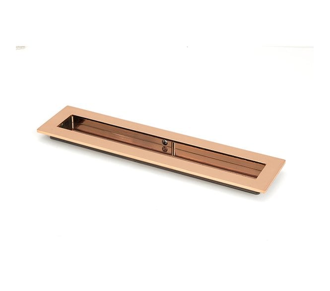 From The Anvil Polished Bronze 250mm Plain Rectangular Pull