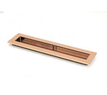 From The Anvil Polished Bronze 250mm Plain Rectangular Pull