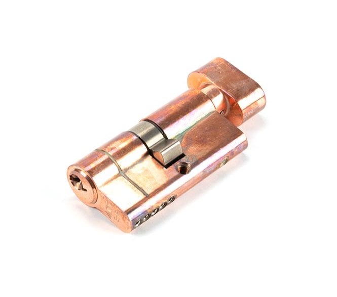 From The Anvil Polished Bronze 30/30 5pin Euro Cylinder/Thumbturn