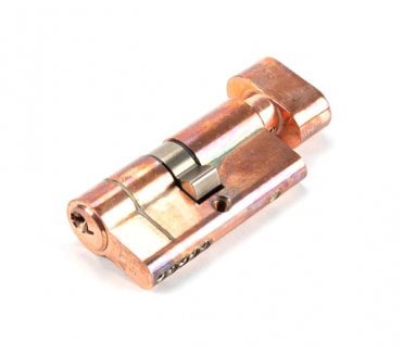 From The Anvil Polished Bronze 30/30 5pin Euro Cylinder/Thumbturn