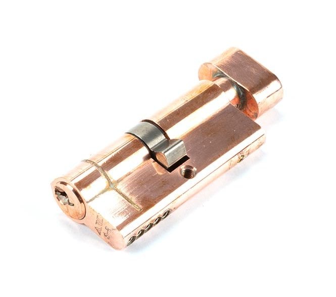 From The Anvil Polished Bronze 35/35 5pin Euro Cylinder/Thumbturn