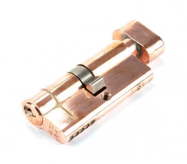 From The Anvil Polished Bronze 35/35 5pin Euro Cylinder/Thumbturn