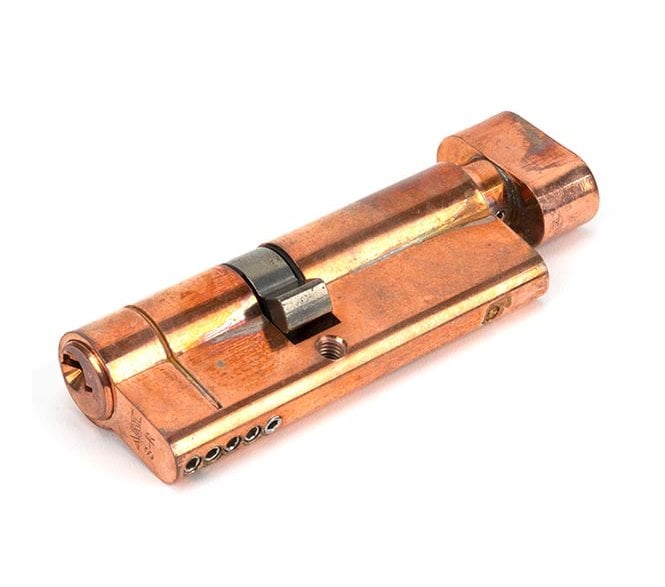 From The Anvil Polished Bronze 35/45T 5pin Euro Cylinder/Thumbturn