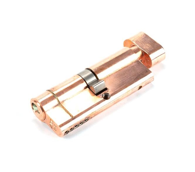 From The Anvil Polished Bronze 40/40 5pin Euro Cylinder/Thumbturn