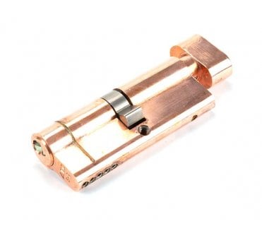 From The Anvil Polished Bronze 40/40 5pin Euro Cylinder/Thumbturn