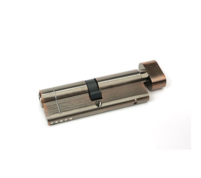 From The Anvil Polished Bronze 45/45 5pin Euro Cylinder/Thumbturn