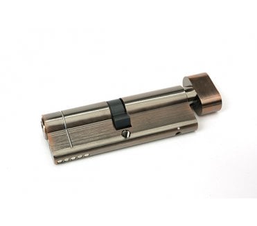 From The Anvil Polished Bronze 45/45 5pin Euro Cylinder/Thumbturn