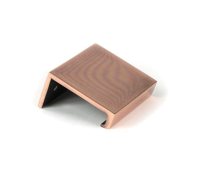 From The Anvil Polished Bronze 50mm Plain Edge Pull