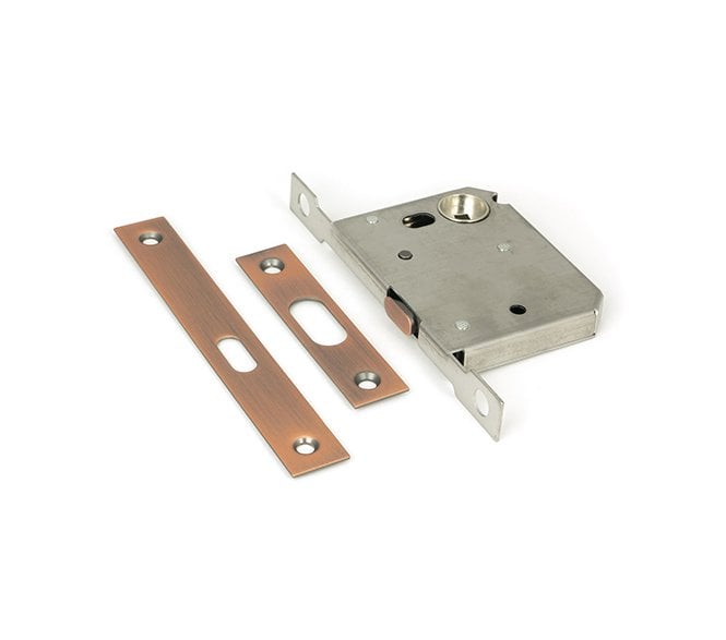 From The Anvil Polished Bronze 50mm Sliding Door Lock