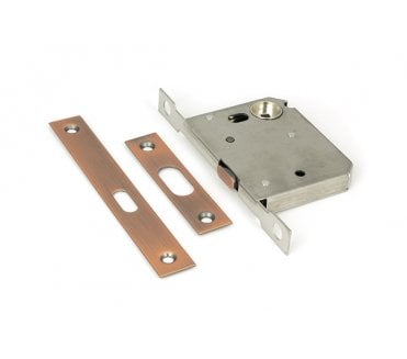 From The Anvil Polished Bronze 50mm Sliding Door Lock