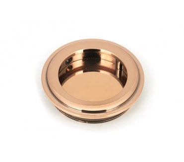 From The Anvil Polished Bronze 60mm Art Deco Round Pull